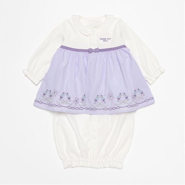 お花刺繍2wayオール