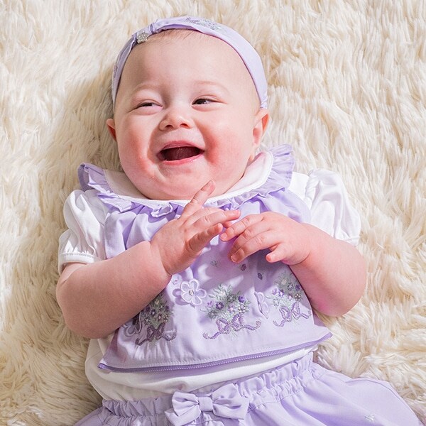 お花刺繍スタイ