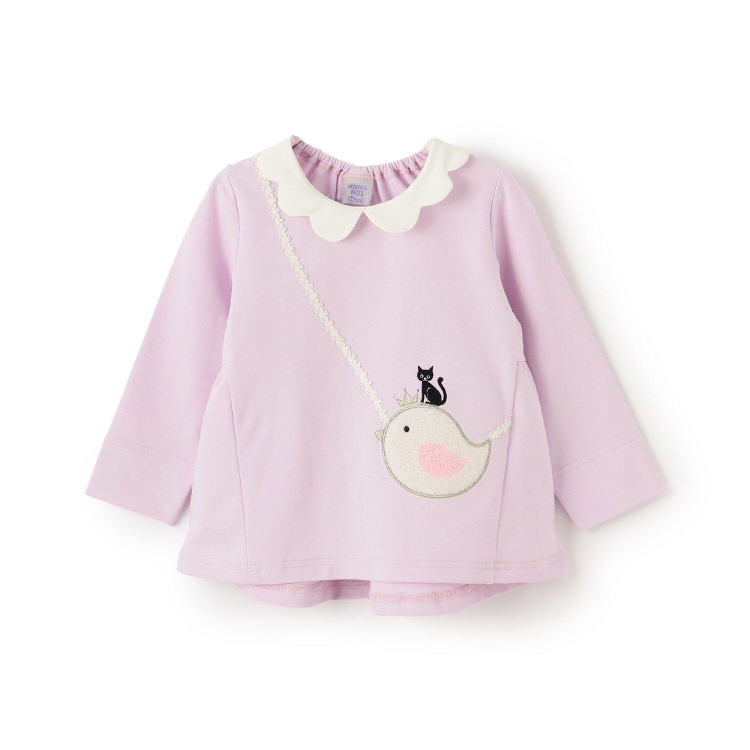 衿つきトロンプルイユトレーナー