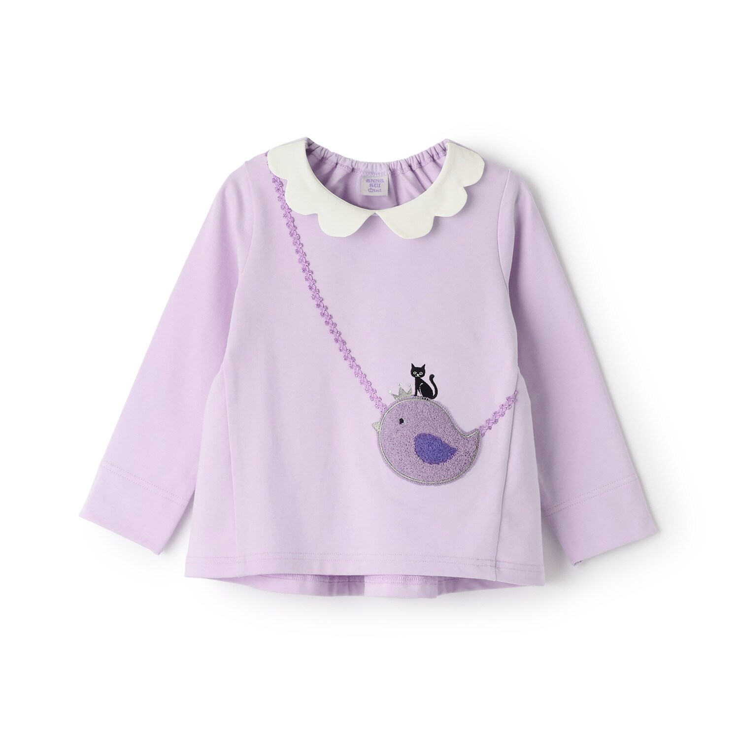 衿つきトロンプルイユトレーナー