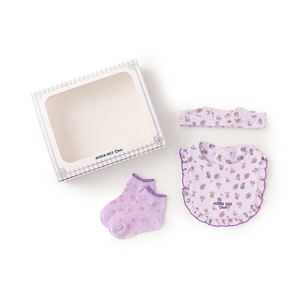 【BOX付】ボックスつきミニフラワー柄3点セット