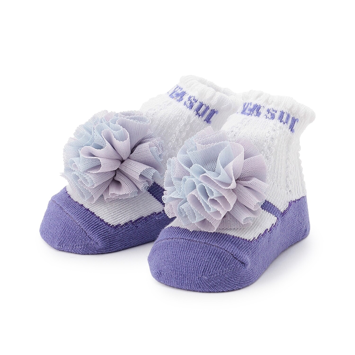 チュール梵天クルーソックス