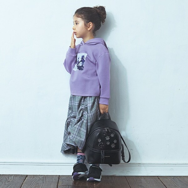 チェックアシンメトリースカート