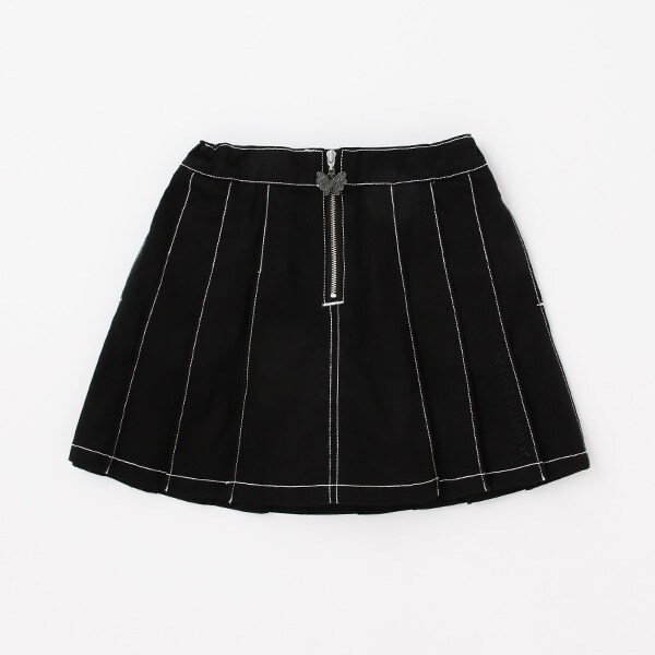 デニムプリーツスカパン