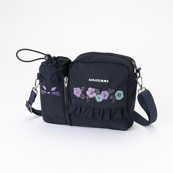 ペットボトルホルダーつき3wayショルダーバッグ