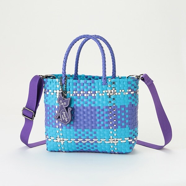 ビニールブレードカゴバッグ