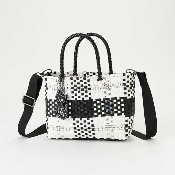 ビニールブレードカゴバッグ