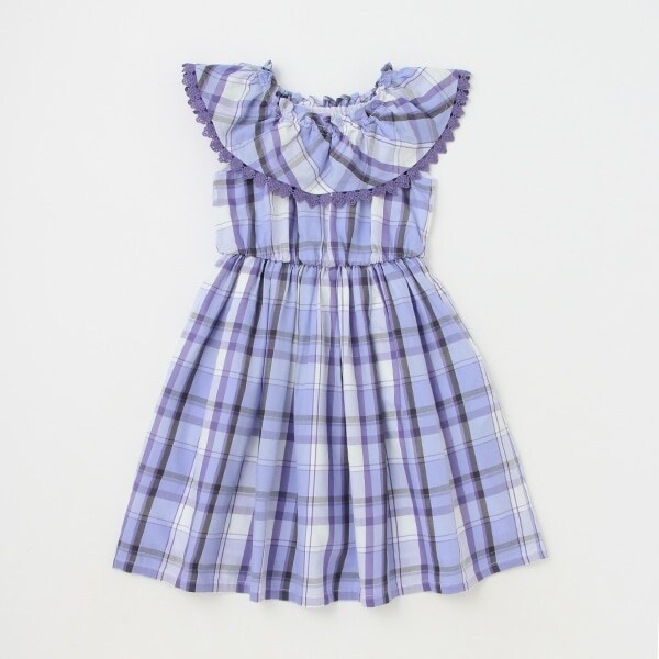 チェックワンピース