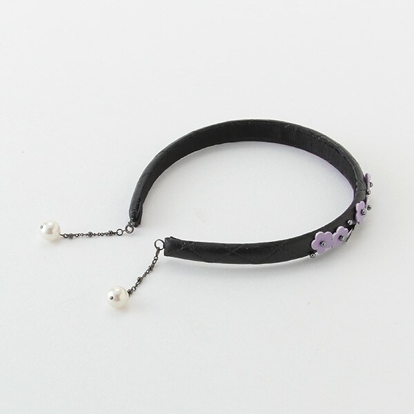 イヤリング風お花モチーフカチューシャ【日本製】