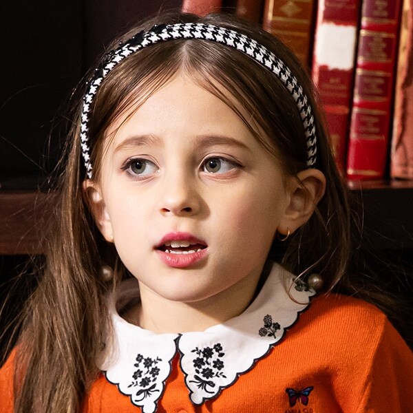 イヤリング風お花モチーフカチューシャ【日本製】