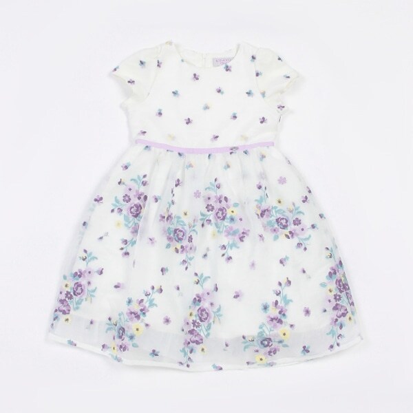 【セレモニー】フラワー総刺しゅうワンピース