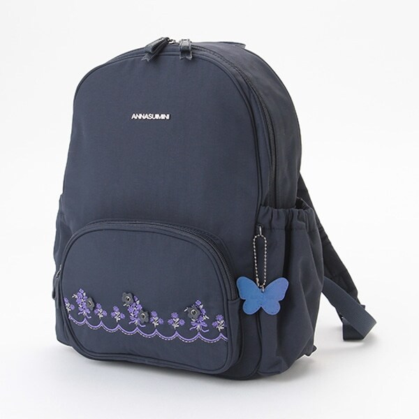 お花ブーケ刺しゅうリュック