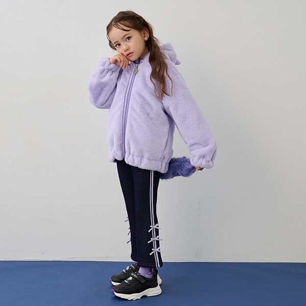 【あったか裏シャギー】脇ラインフレアパンツ