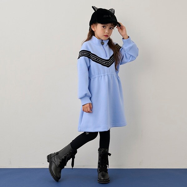 ロゴテープカットワンピース