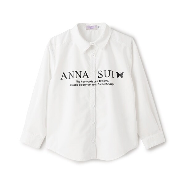 ロゴプリント長袖シャツ