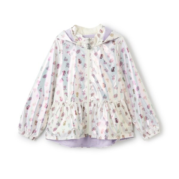 ミニフラワー柄オーロラブルゾン