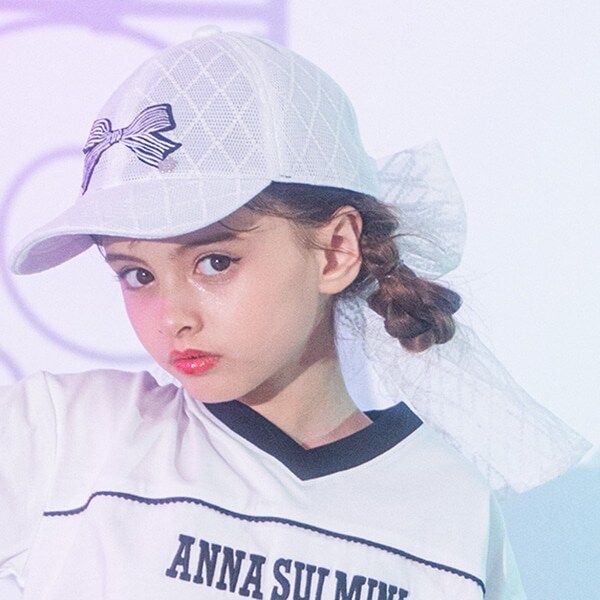 リボン刺しゅうキャップ