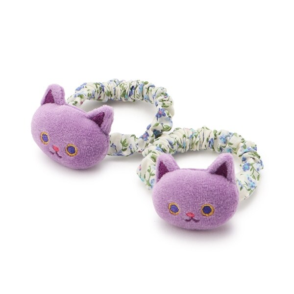 ネコマスコットヘアポニー2個セット