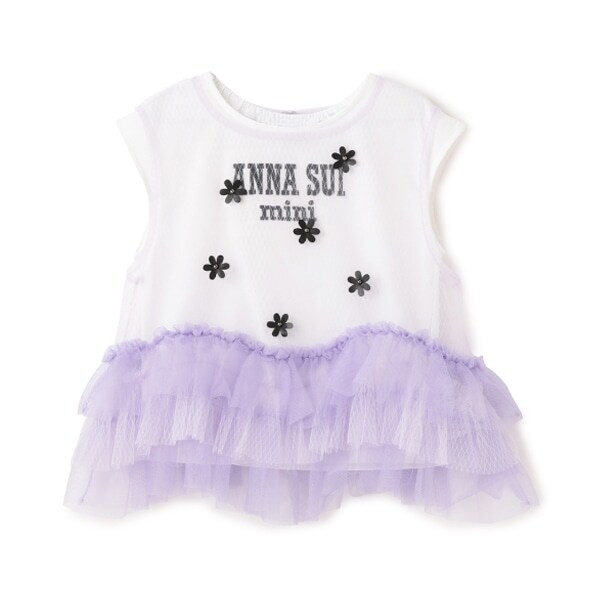 チュールタンクトップ＋Tシャツset