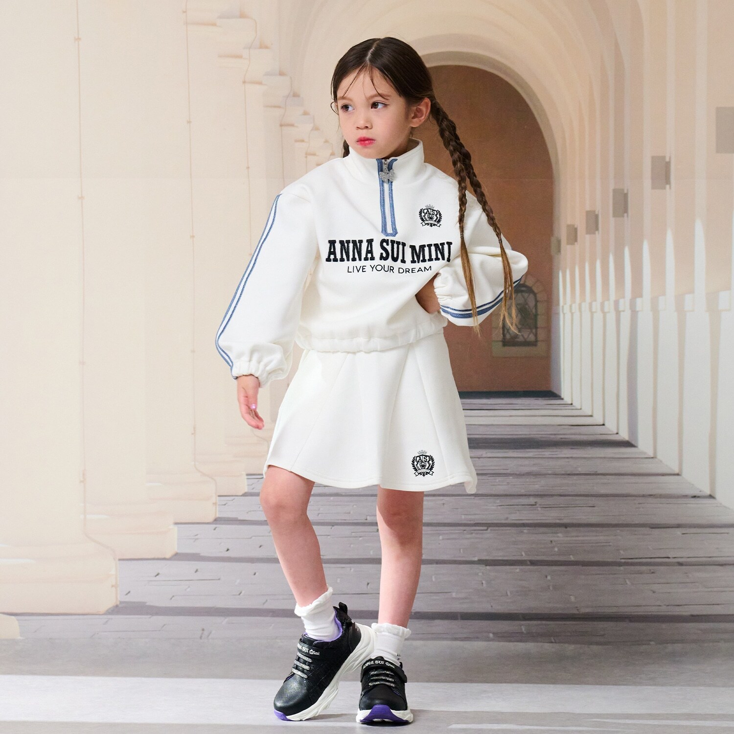 ハーフジップトレーナーセットアップ