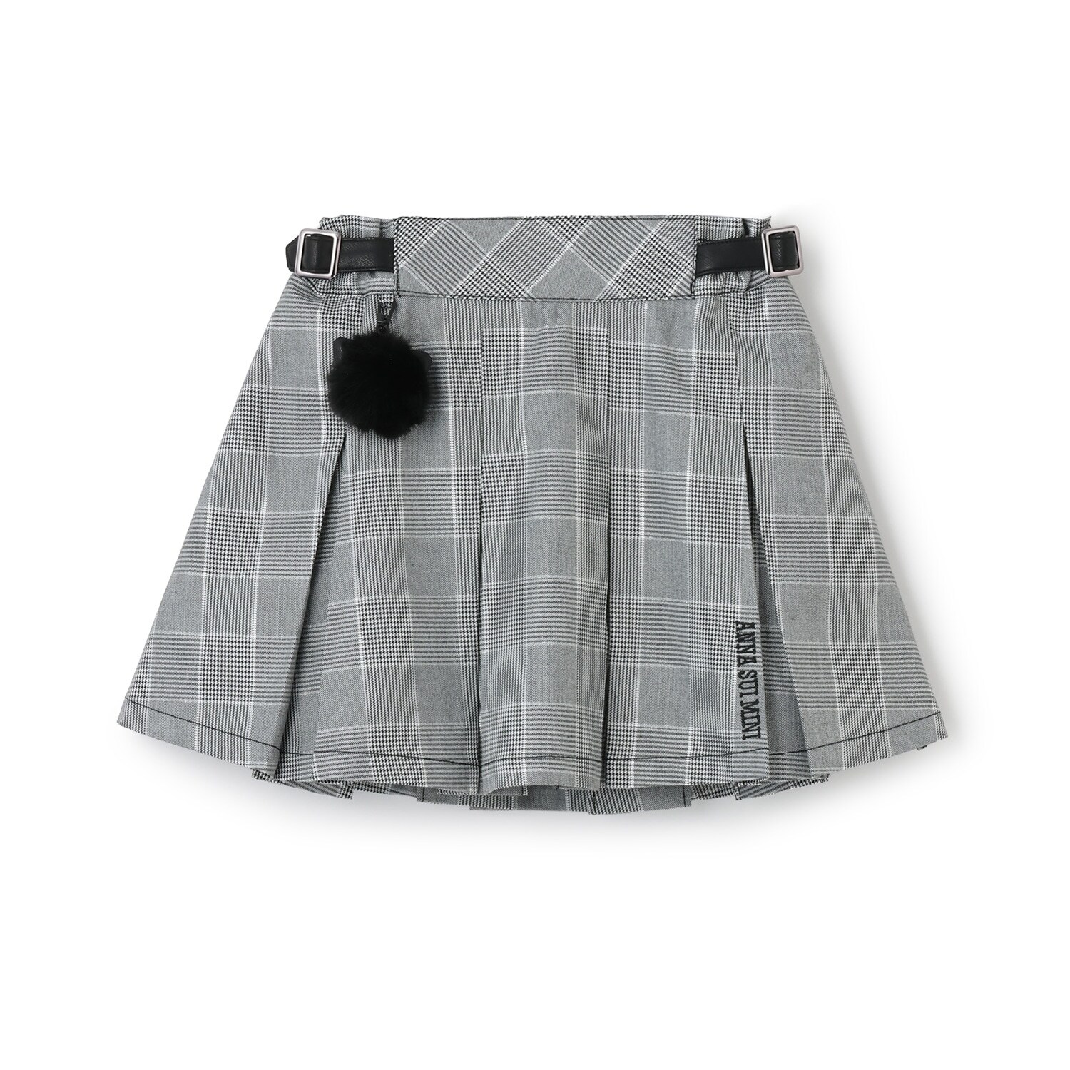 【あったか】チャームつきチェックスカパン