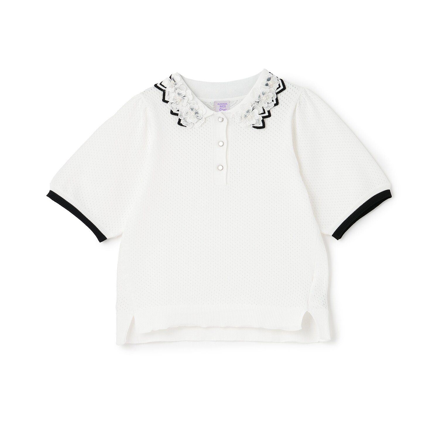 衿映えニットポロシャツ