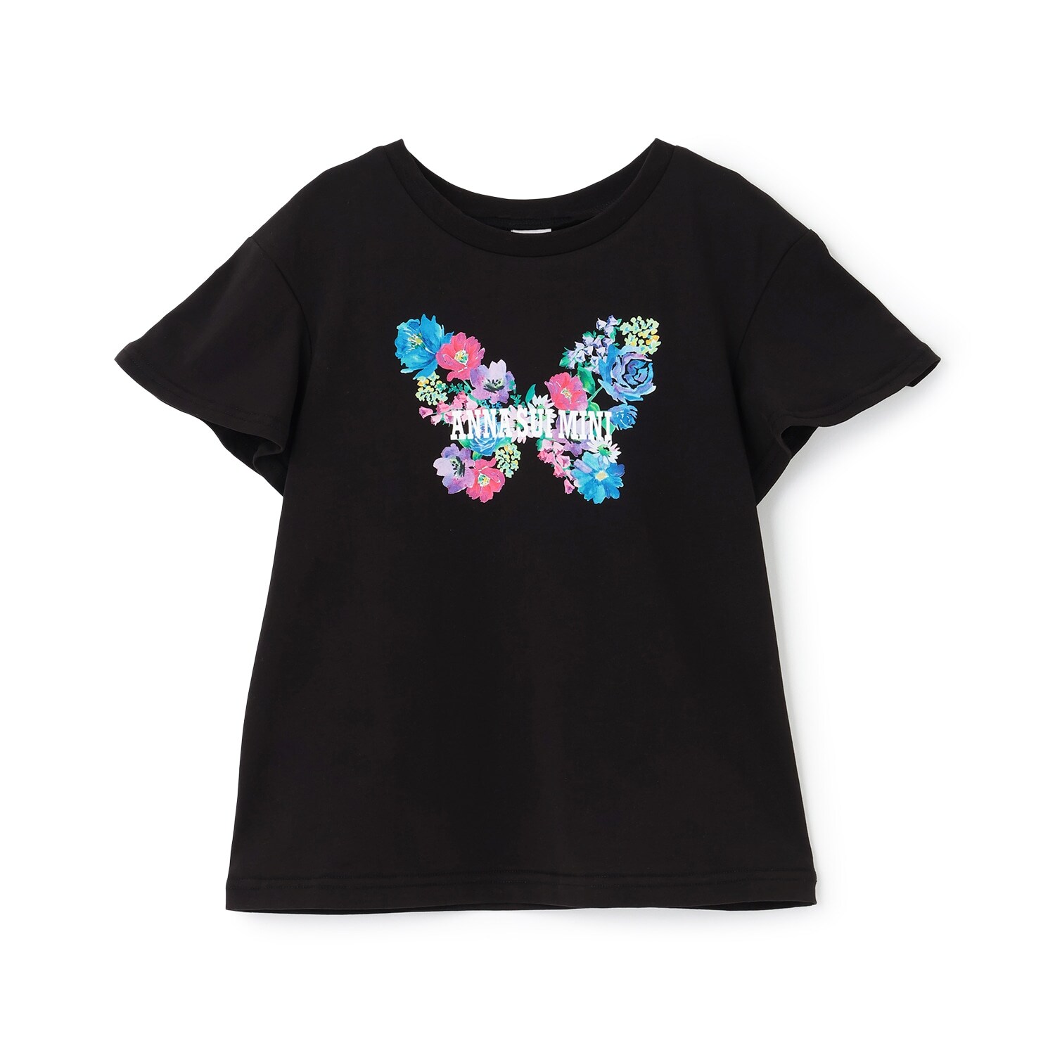 【人気商品再入荷】【直営店で取り扱い無し】チョウ花プリント半袖Tシャツ【接触冷感】