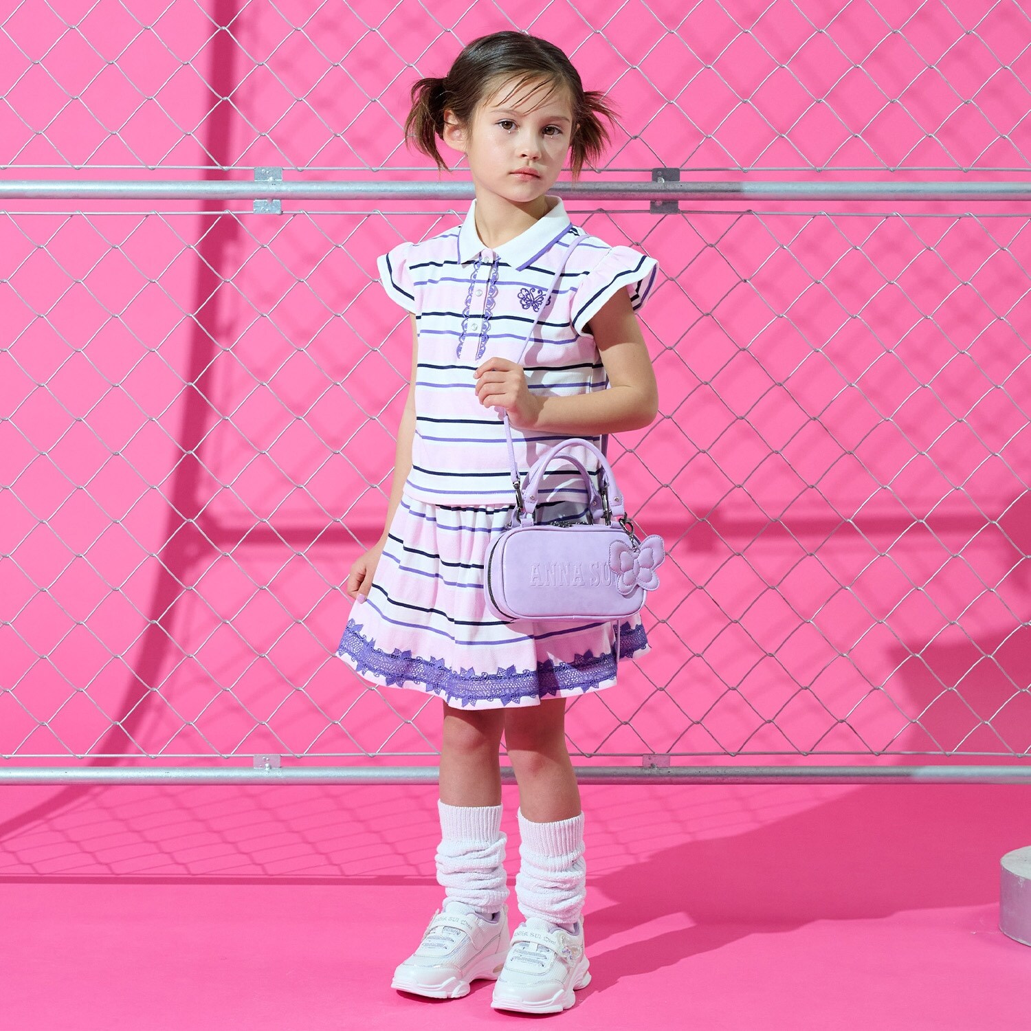 ボーダーポロシャツセットアップ