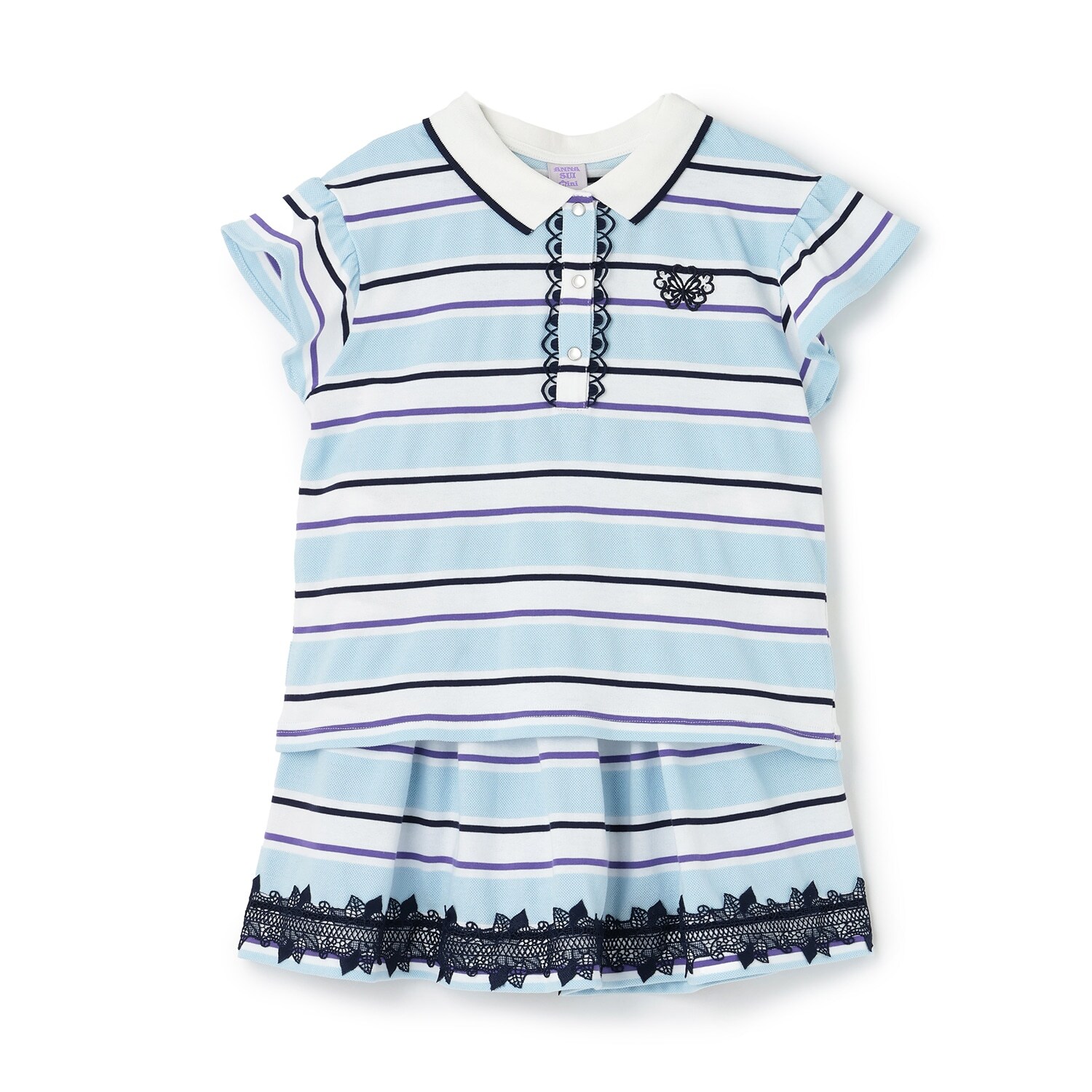 ボーダーポロシャツセットアップ