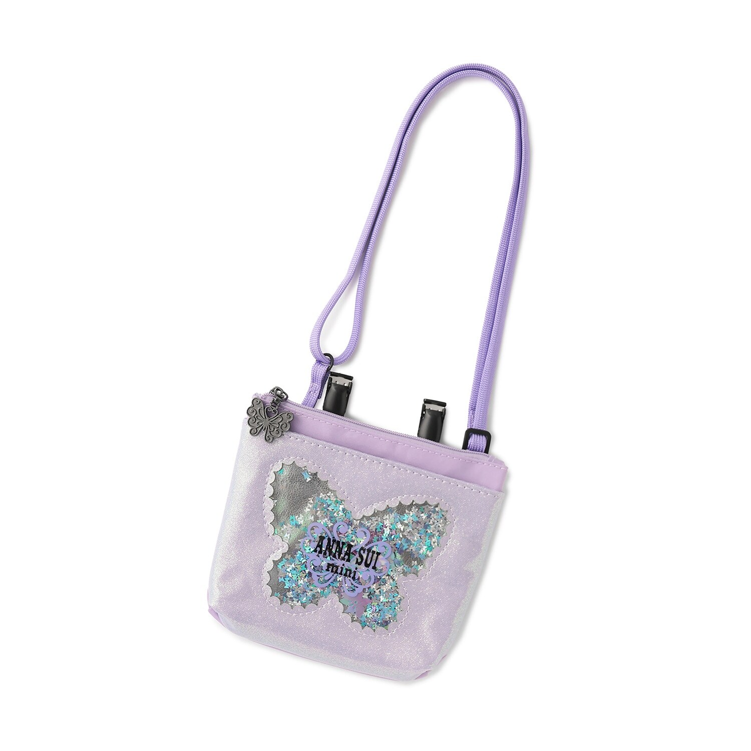 【内側抗菌】蝶ファスナー付きスマートポケット