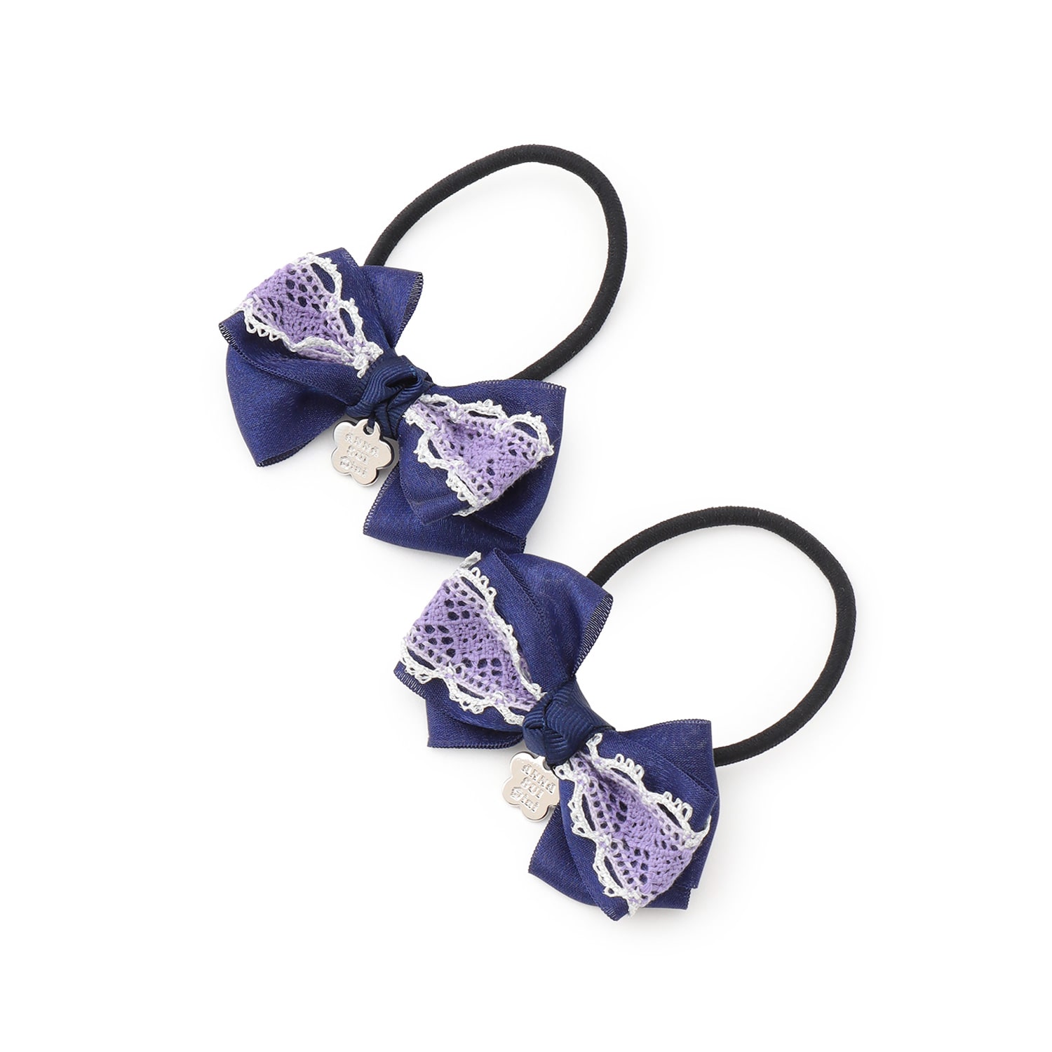 リボンヘアゴム2個セット