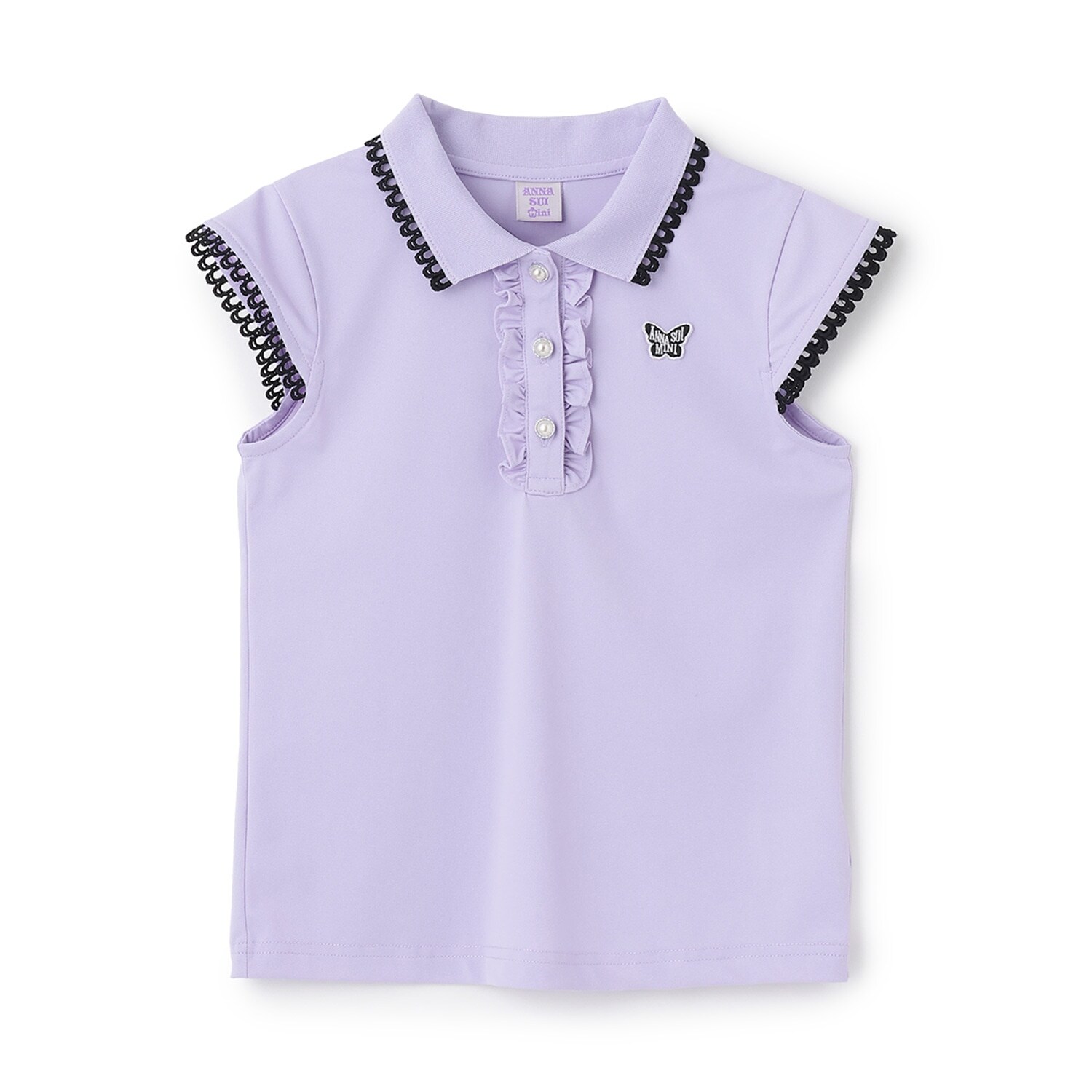 きちんと涼やか レースアクセントポロシャツ