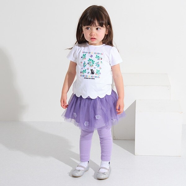 花モチーフつきスカッツ