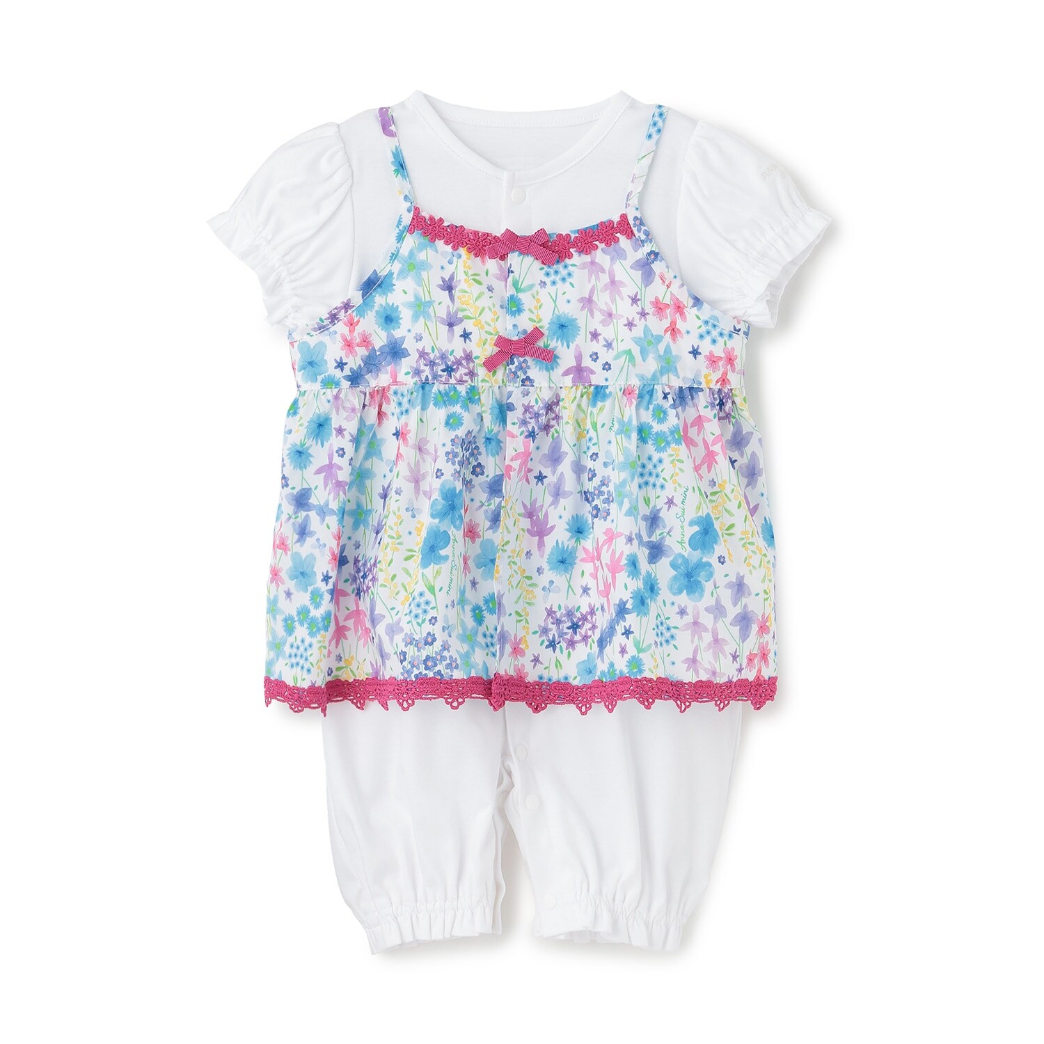 Resort Floral チュニック＋半袖2WAYオール