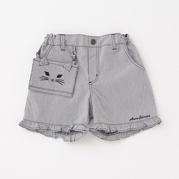 ネコ移動ポケットつきショートパンツ