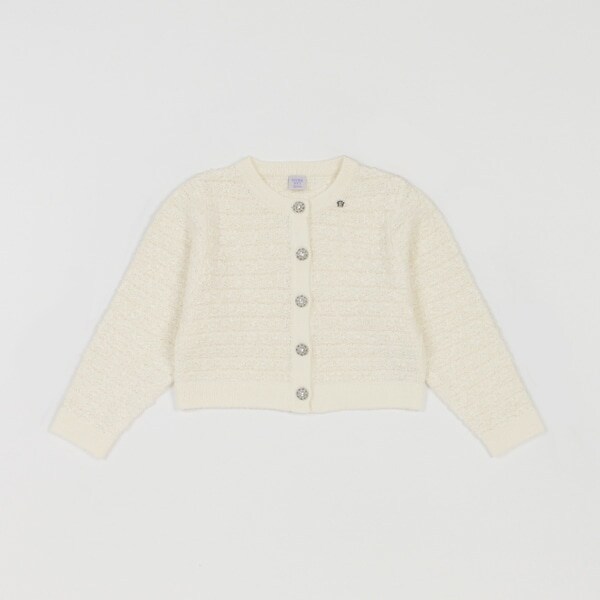 ツイード風カーディガン