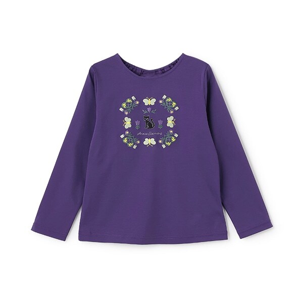 【人気商品再入荷】【直営店で取り扱い無し】Butterfly Heart刺繍長袖Tシャツ