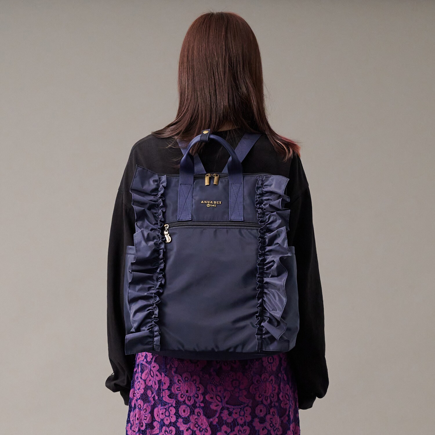 背負うリフレクターフリルリュックBIG