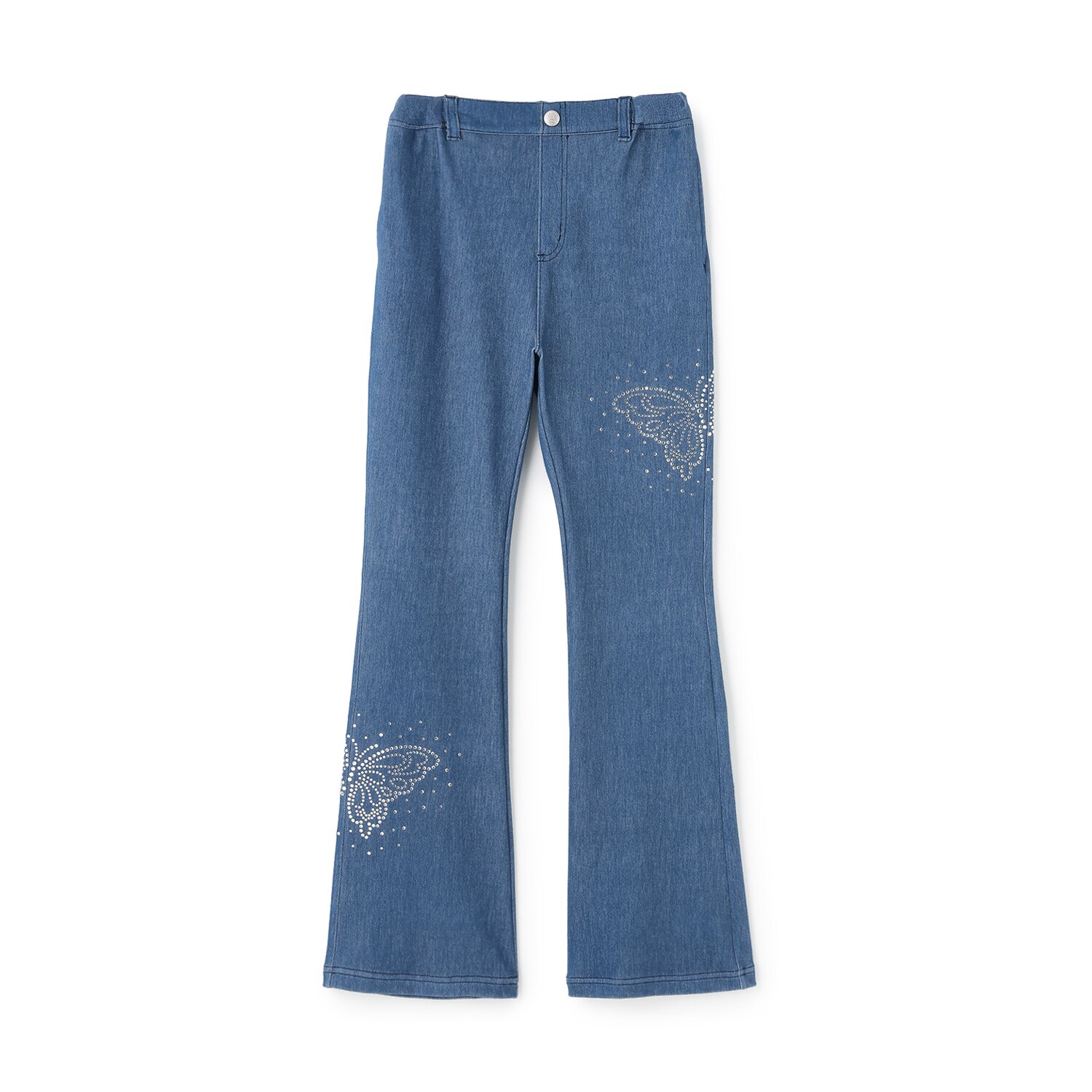 スタイルアップ☆ラインストーン フレアパンツ