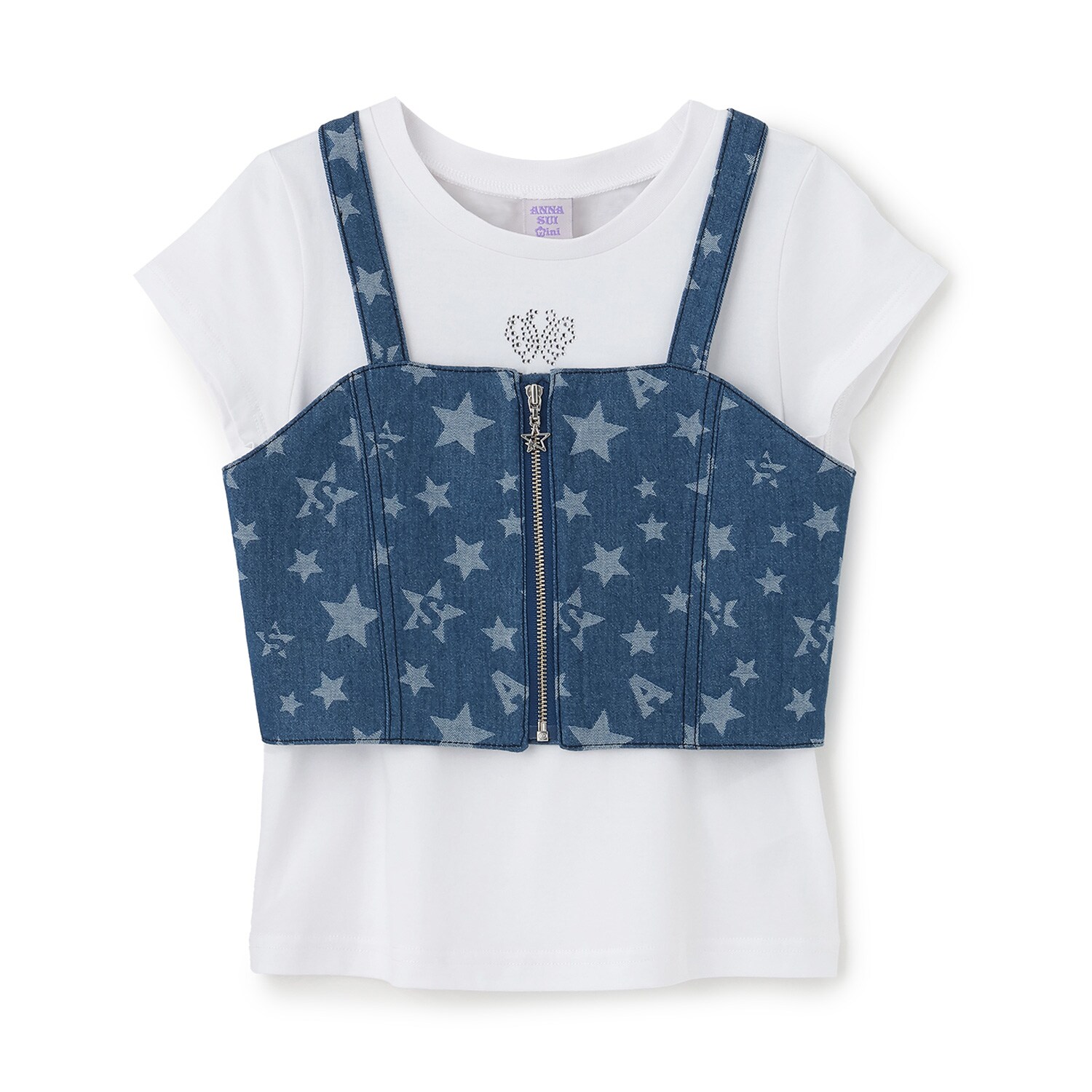 星柄ビスチェ＋TシャツSET