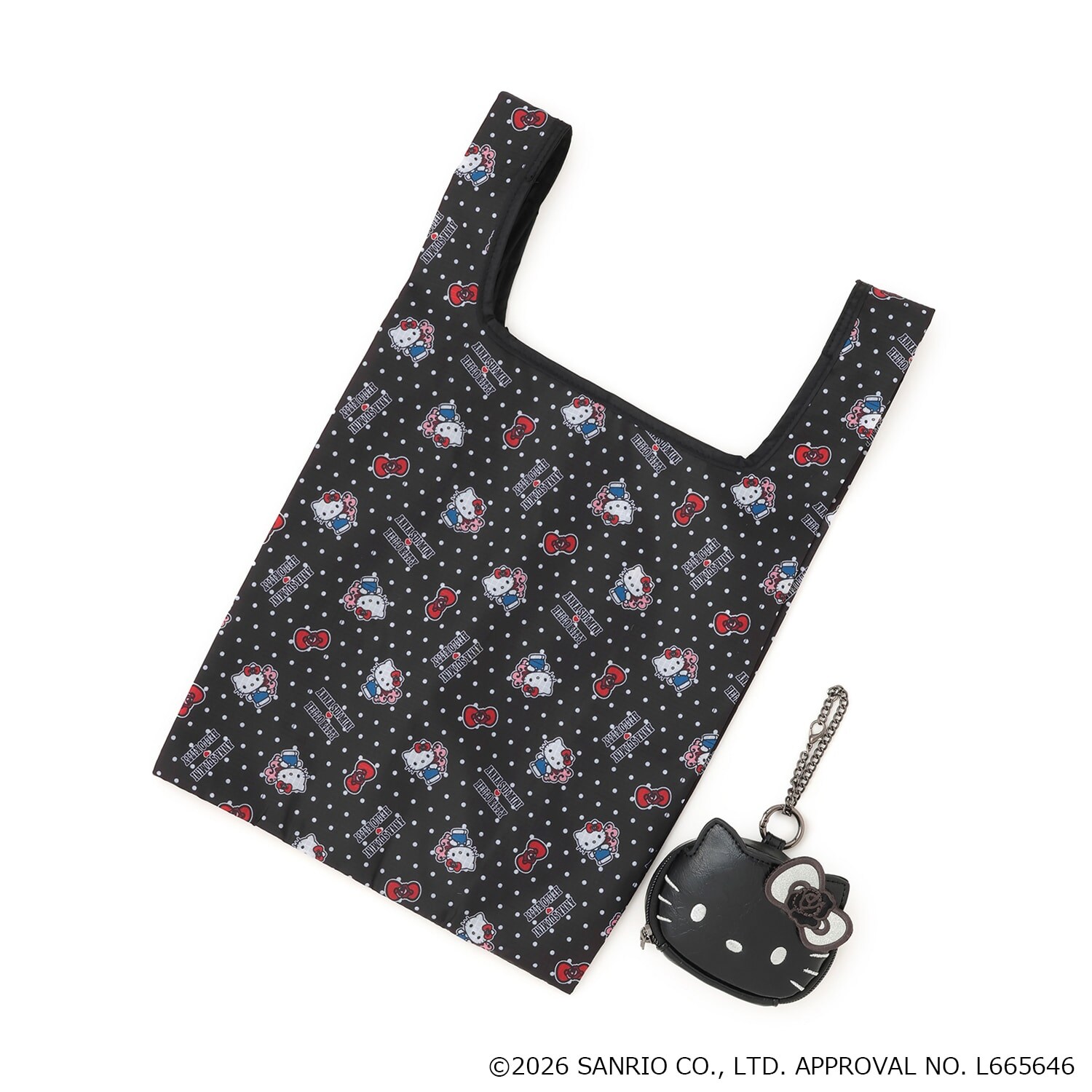 【HELLO KITTY】ポーチ付きエコバッグ