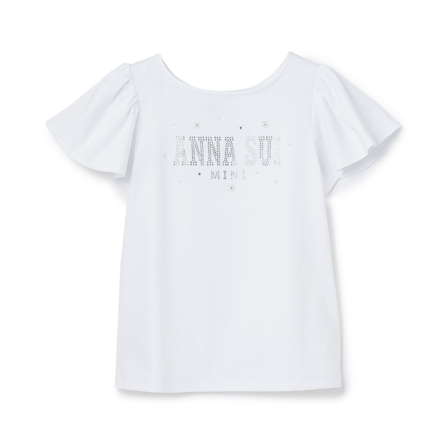 ラインストーンロゴTシャツ