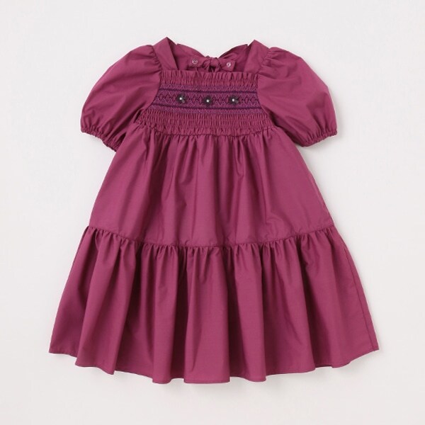 【人気商品再入荷】【直営店で取り扱い無し】スモッキングティアードワンピース