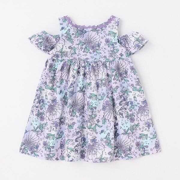 【リピート】【直営店で取り扱い無し】マーメイド総柄カットワンピース