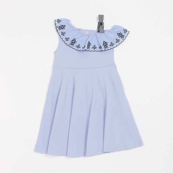 【人気商品再入荷】【直営店で取り扱い無し】ワンショルスカラ刺しゅうワンピース