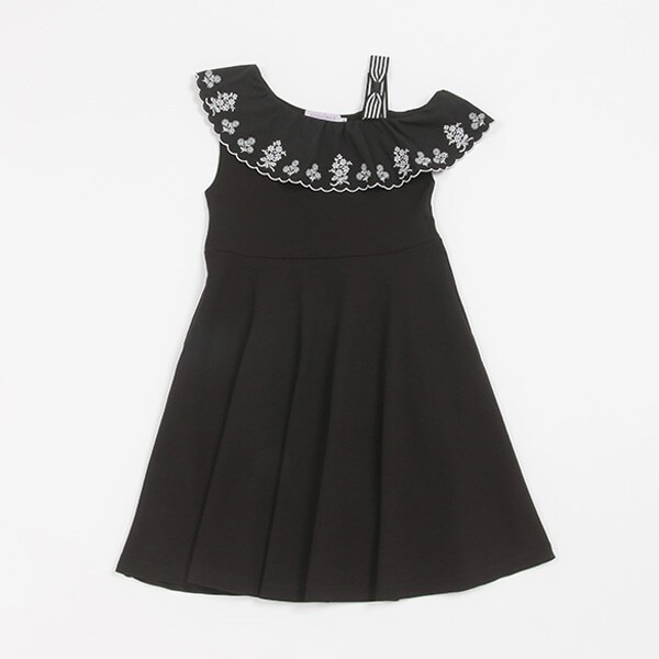 【人気商品再入荷】【直営店で取り扱い無し】ワンショルスカラ刺しゅうワンピース