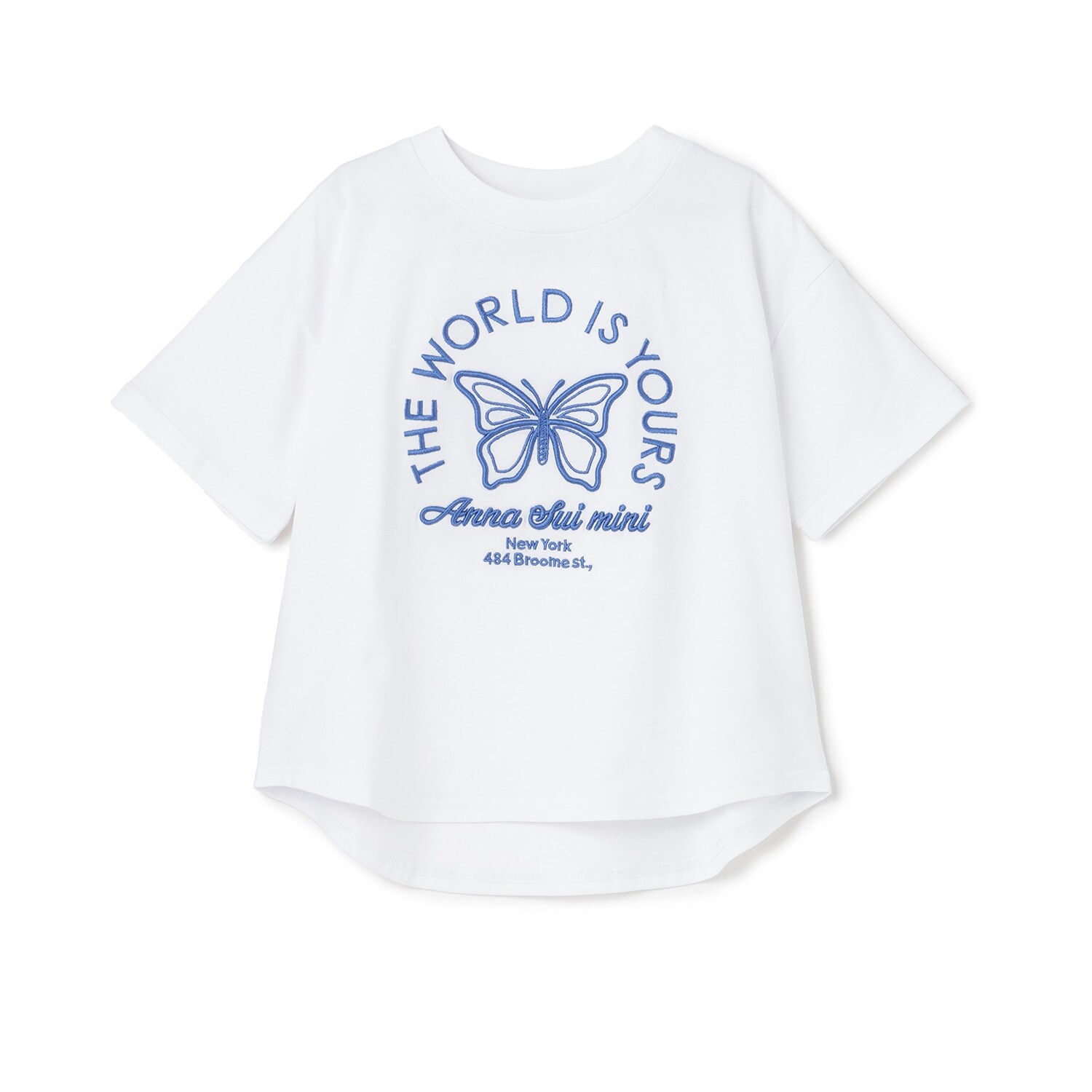 【人気商品再入荷】【直営店で取り扱い無し】蝶刺しゅうTシャツ