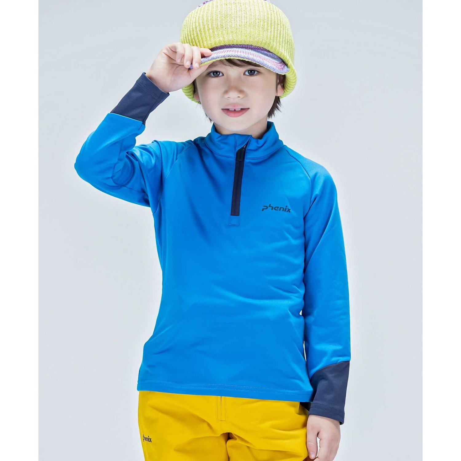 【phenix(フェニックス)】Lightning Junior 1/2 Zip Tee キッズ/スキーウェア/アンダーウェア/インナー/ハーフジップ