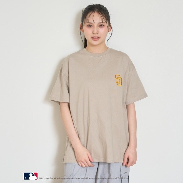 【LTXC】【MLB】【吸水速乾/さらさら】【綿100％】ルーズTシャツ