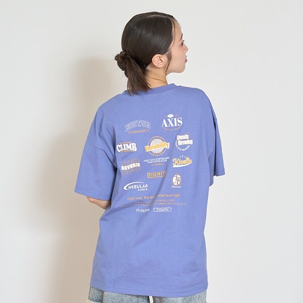 【LTXC】【GOODPRICE】【綿100％】ロゴバックプリントTシャツ